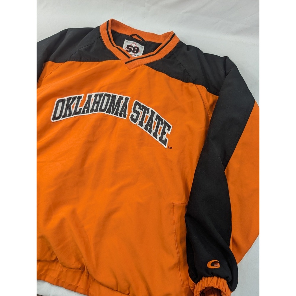 Oklahoma State Cowboys Pullover Men's XL 58‎ Sports V-Neck Top W/Pockets